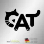 Preview: Aufkleber Schriftzug Cat