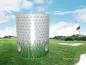 Preview: Kaffeetasse mit 2 Golfschläger und Rasen für den Golfer - Panoramadruck